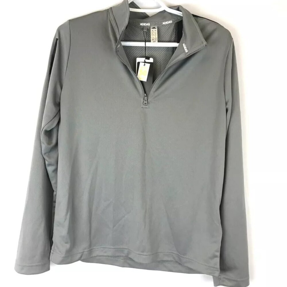 Adidas Youth Boy’s Size Large Grey Pullover Light Jacket
